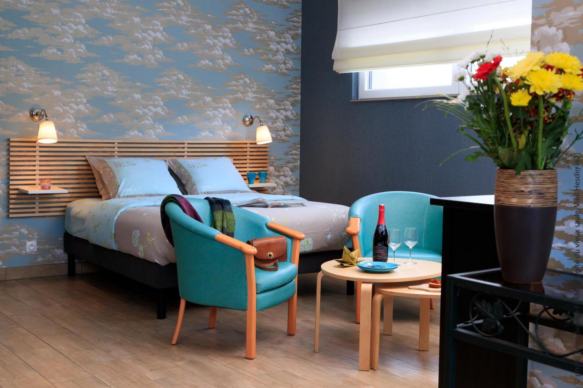 Gite Du Vieux Saule 1 Gite Avec Spa Privatif Pour 2 Personnes 1 Suite Familiale Sans Spa Vieil-Hesdin ภายนอก รูปภาพ